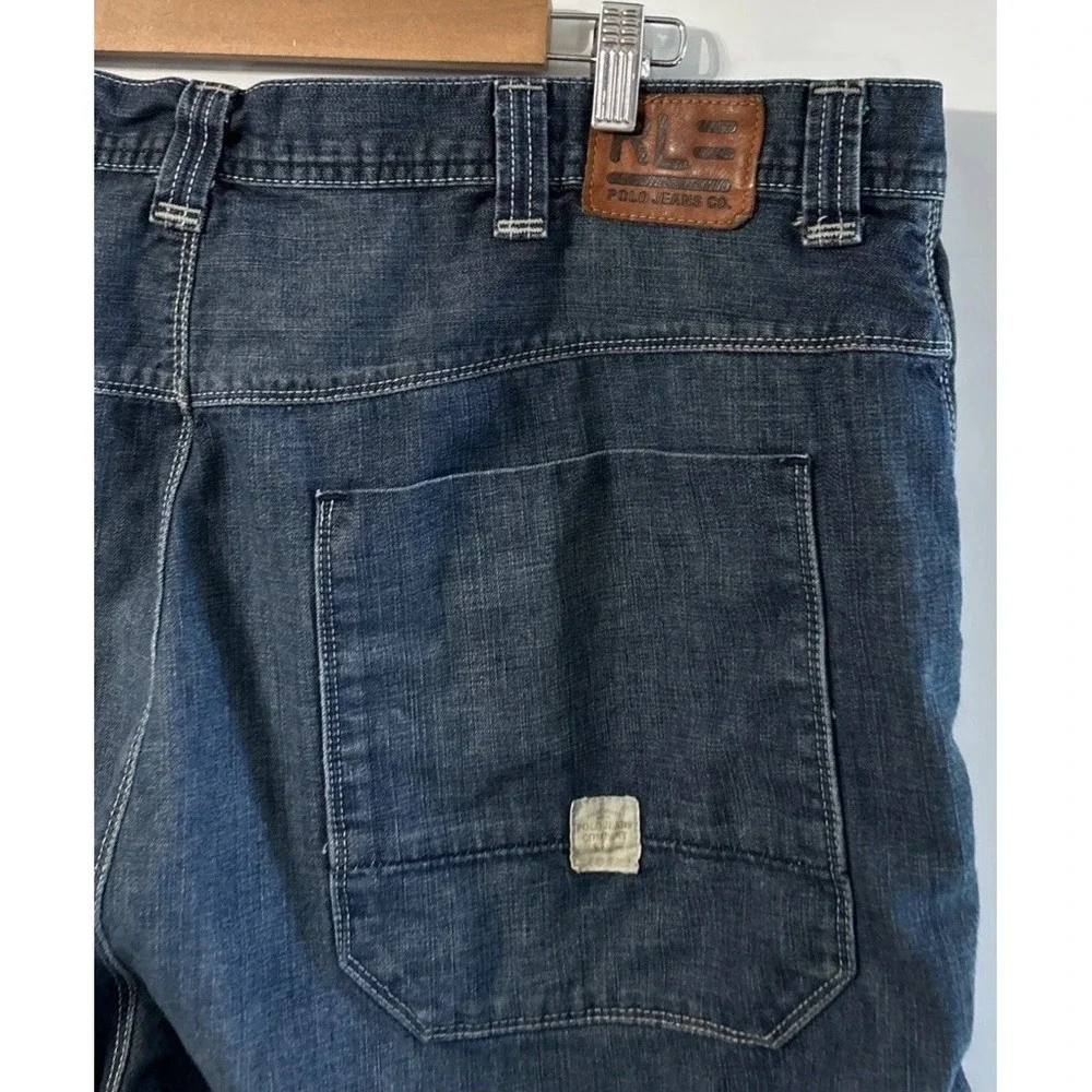 Mens Vintage Ralph Lauren Polo Jeans Co WYATT Carpenter Shorts Jorts Loose Fit